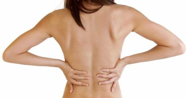 Osteochondroza klatki piersiowej u kobiety